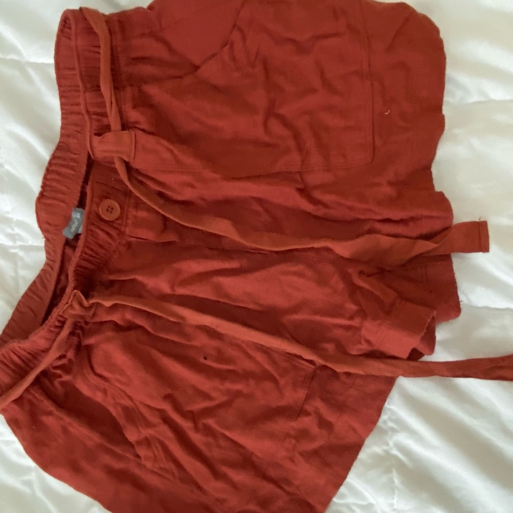 aerie linen shorts